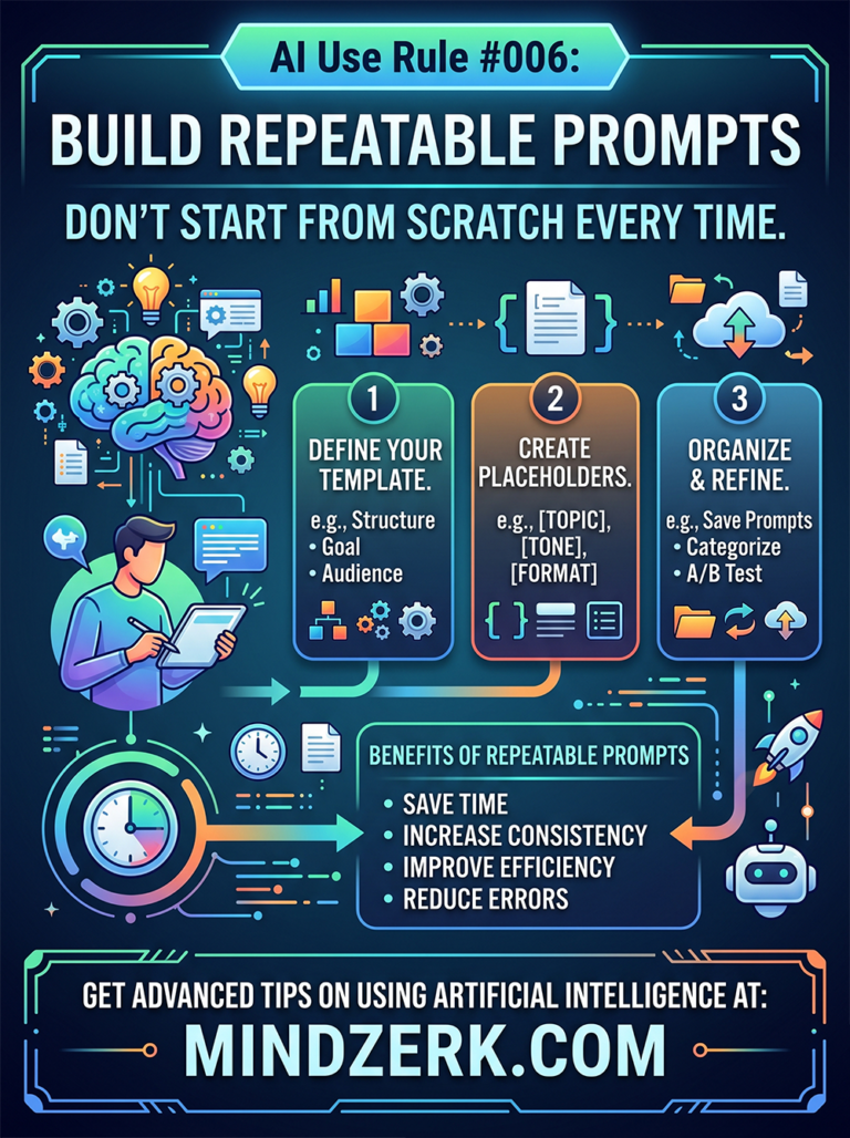 AI Use Rule #006: Build Repeatable Prompts