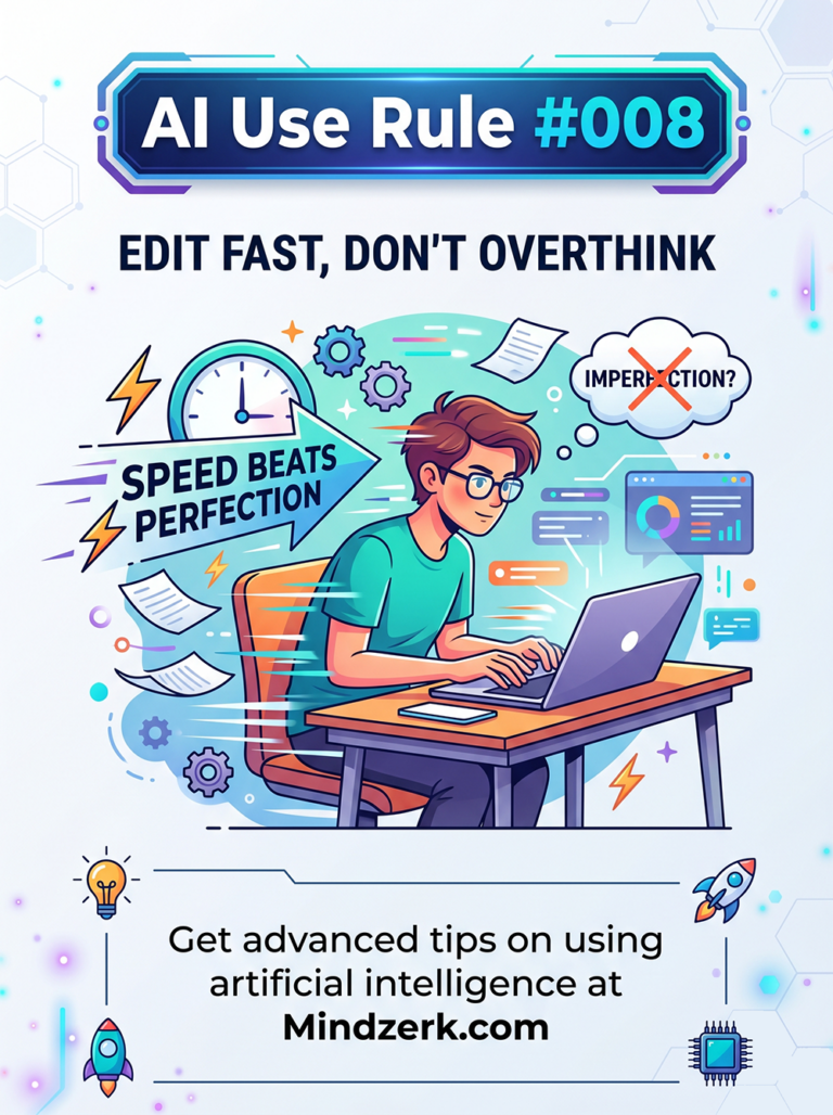 AI Use Rule #008: Edit Fast, Don’t Overthink