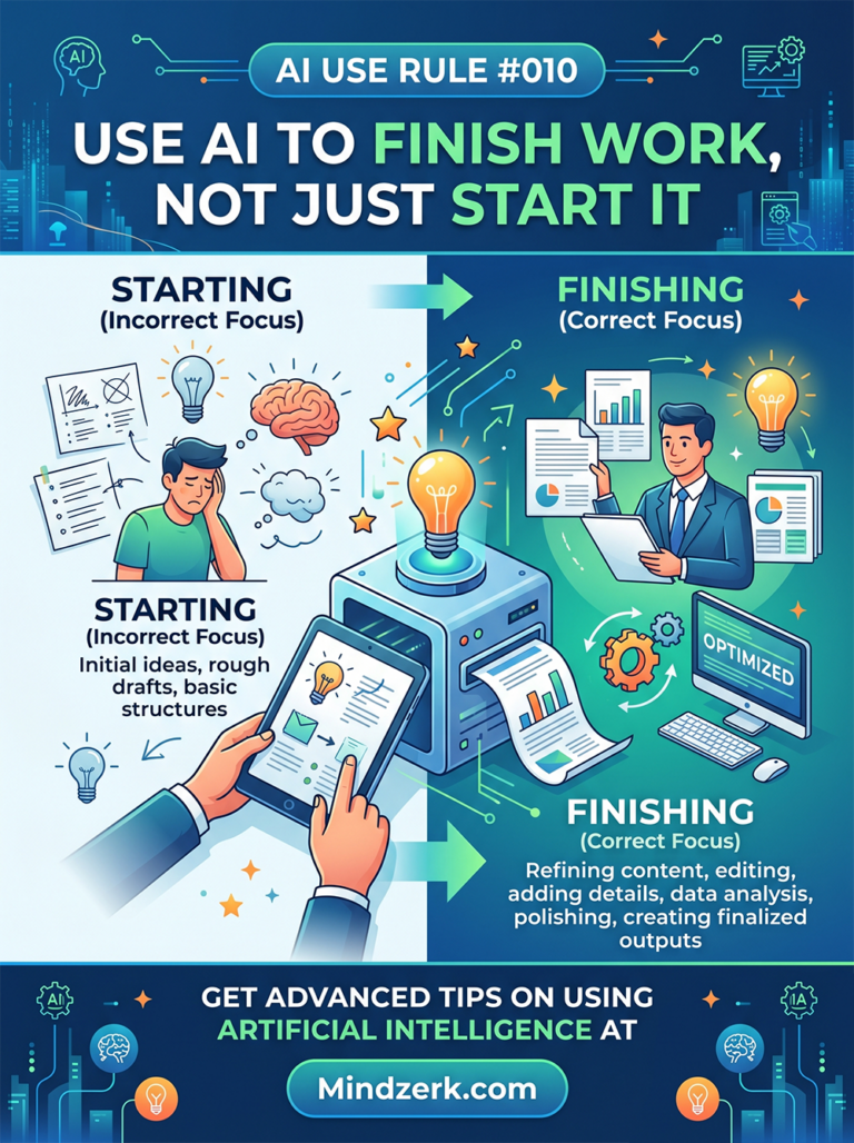 AI Use Rule #010: Use AI to Finish Work, Not Just Start It