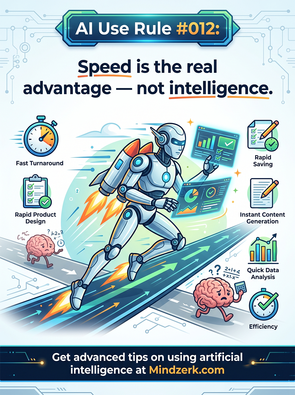 AI Use Rule #012: Speed Is the Real Advantage — Not Intelligence