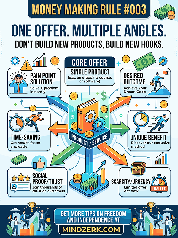 Money Making Rule #003: One Offer. Multiple Angles.