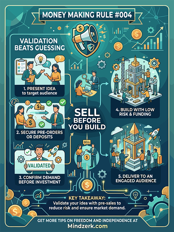 Money Making Rule #004: Sell Before You Build