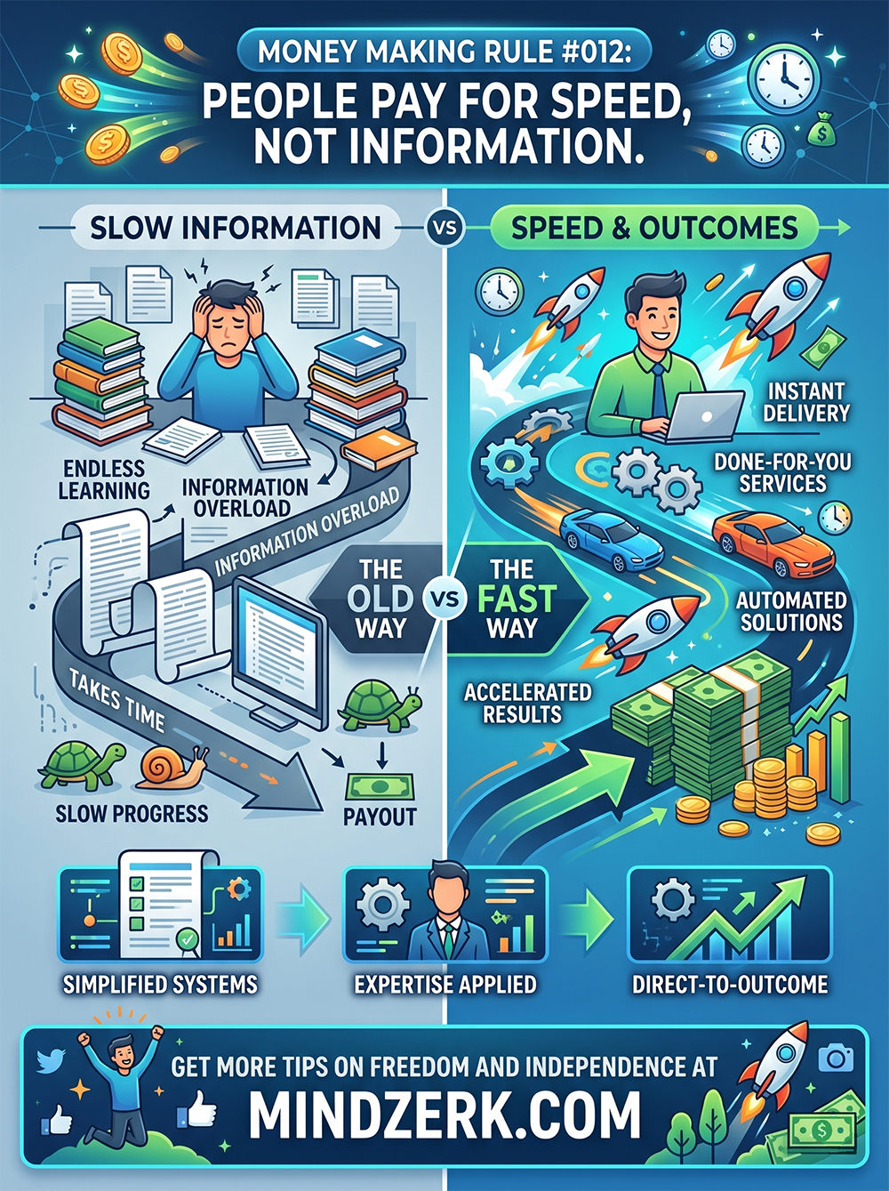 Money Making Rule #012: People Pay for Speed, Not Information