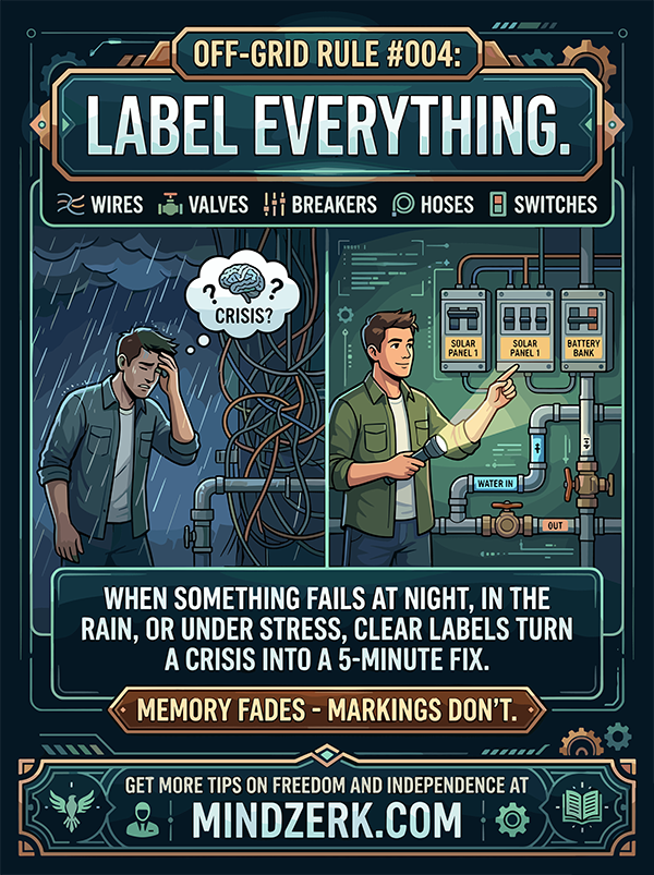 Off-Grid Rule #004: Label Everything