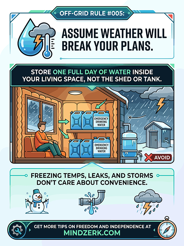 Off-Grid Rule #005: Assume Weather Will Break Your Plans