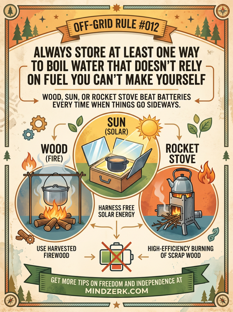 Off-Grid Rule #012: Always Have One Way to Boil Water You Can Make Yourself