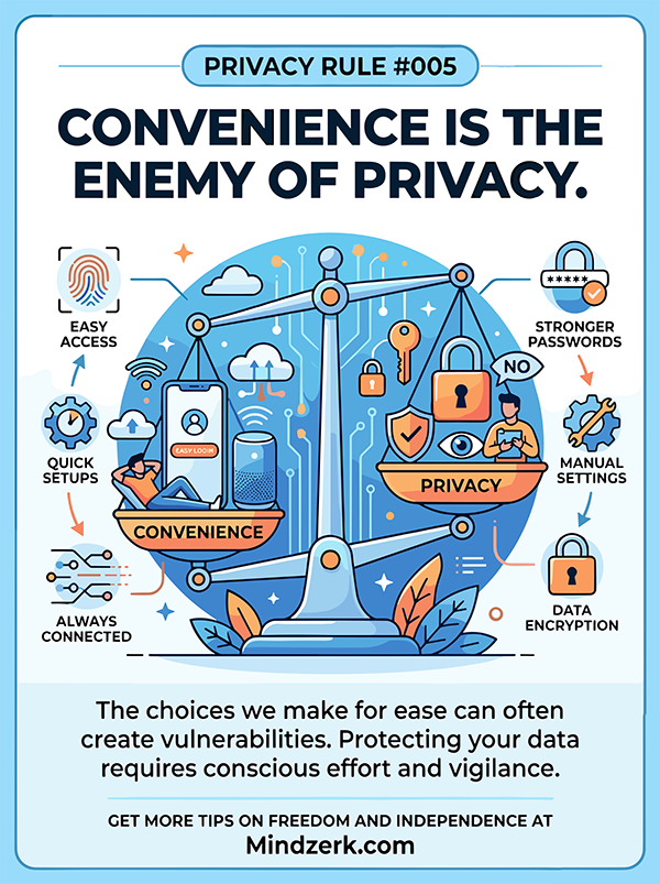 Privacy Rule #005: Convenience Is the Enemy of Privacy
