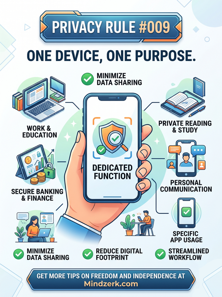 Privacy Rule #009: One Device, One Purpose