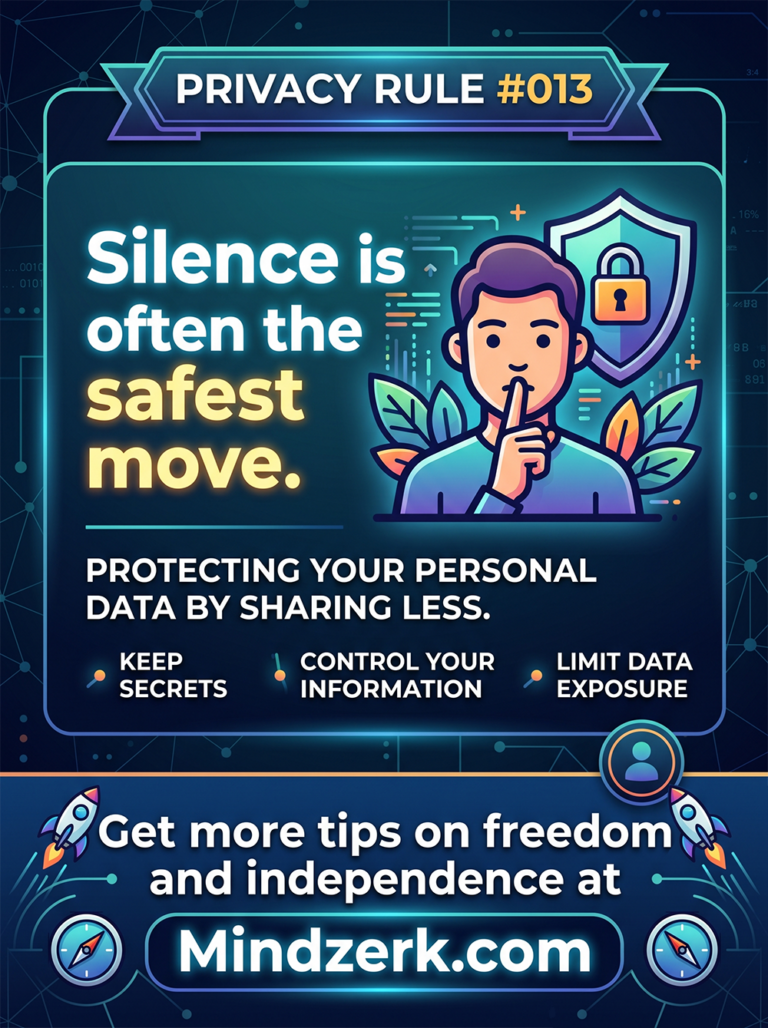 Privacy Rule #013: Silence Is Often the Safest Move