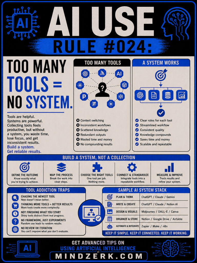 AI Use Rule #024: Too Many Tools = No System