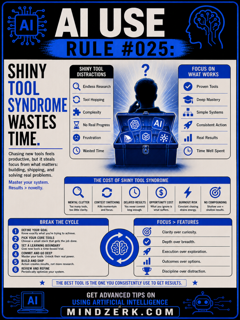 AI Use Rule #025: Shiny Tool Syndrome Wastes Time