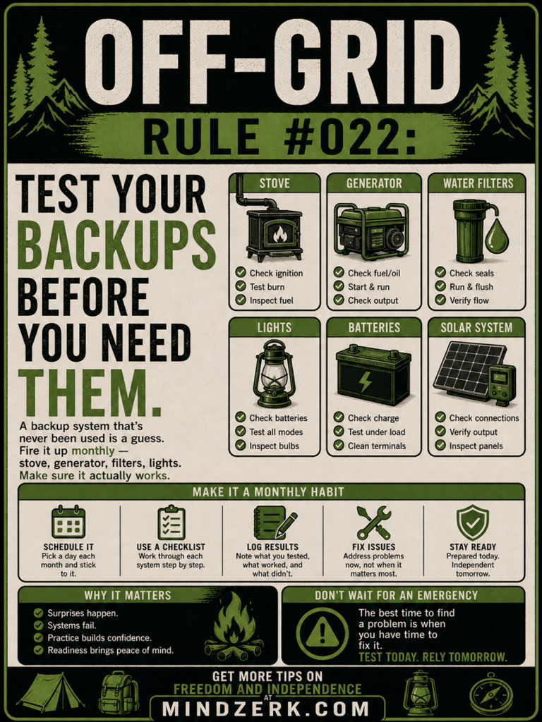Off-Grid Rule #022: Test Your Backups Before You Need Them