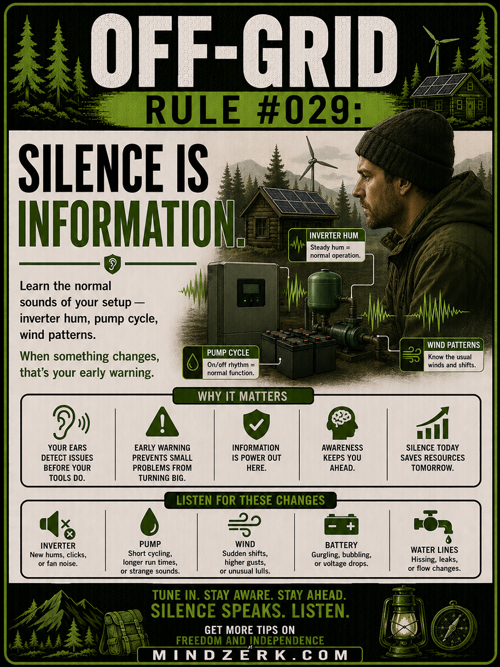 Off-Grid Rule #029: Silence Is Information