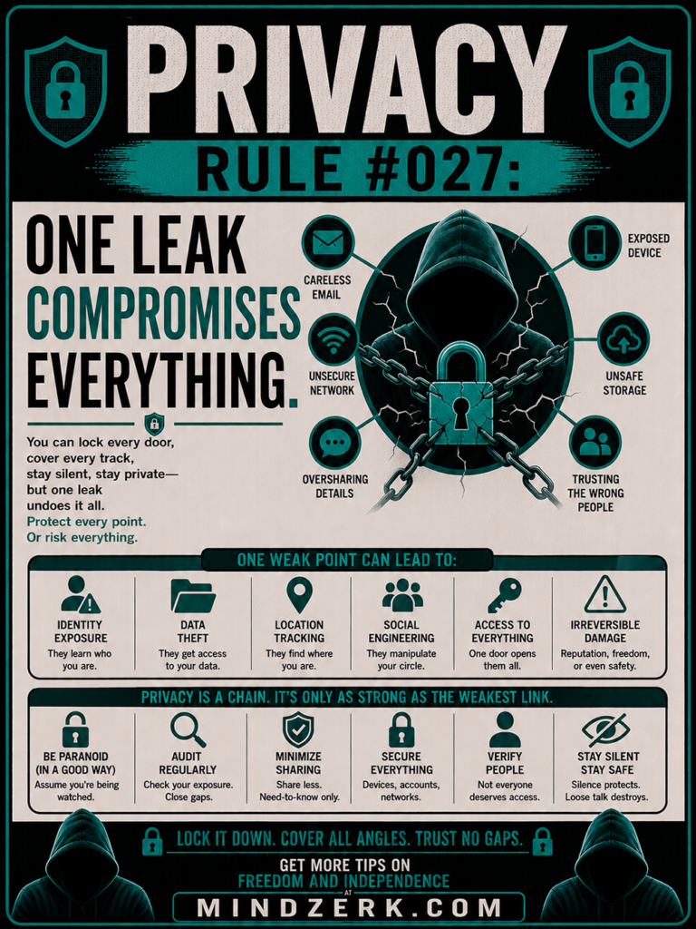Privacy Rule #027: One Leak Compromises Everything