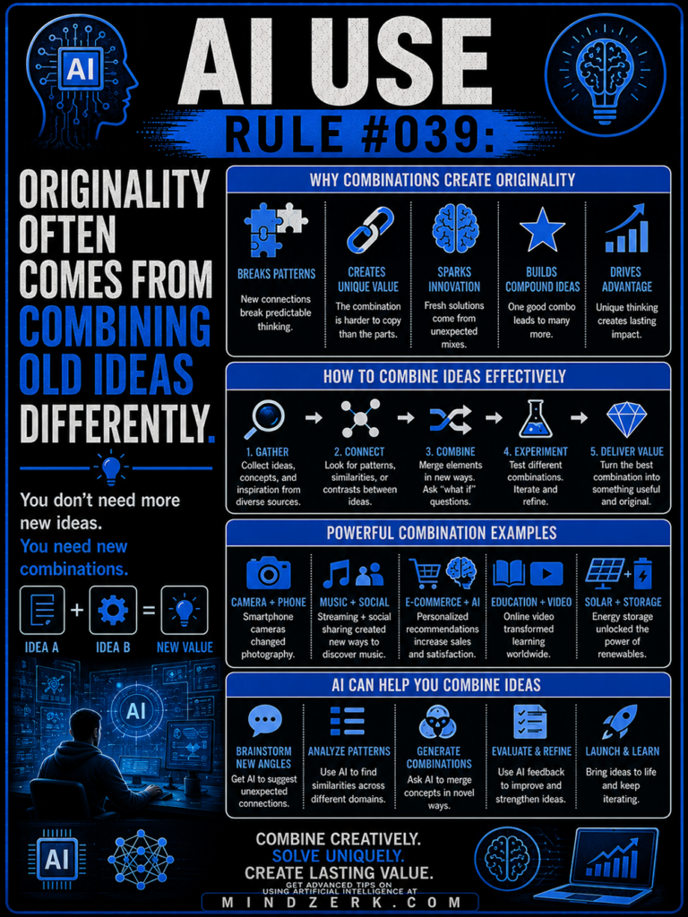 AI Use Rule #039: Originality Often Comes From Combining Old Ideas Differently