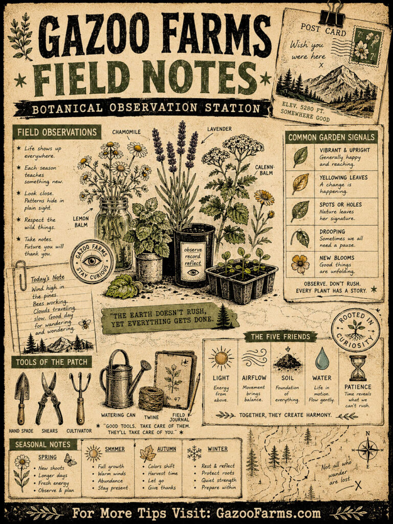 Gazoo Farms Field Notes #001: The Garden Is Always Talking