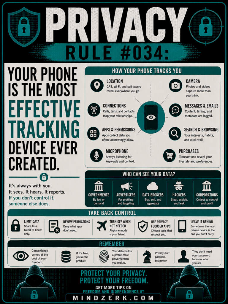 Privacy Rule #034: Your Phone Is the Most Effective Tracking Device Ever Created