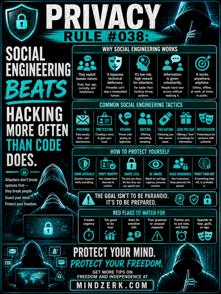 Privacy Rule #038: Social Engineering Beats Hacking More Often Than Code Does