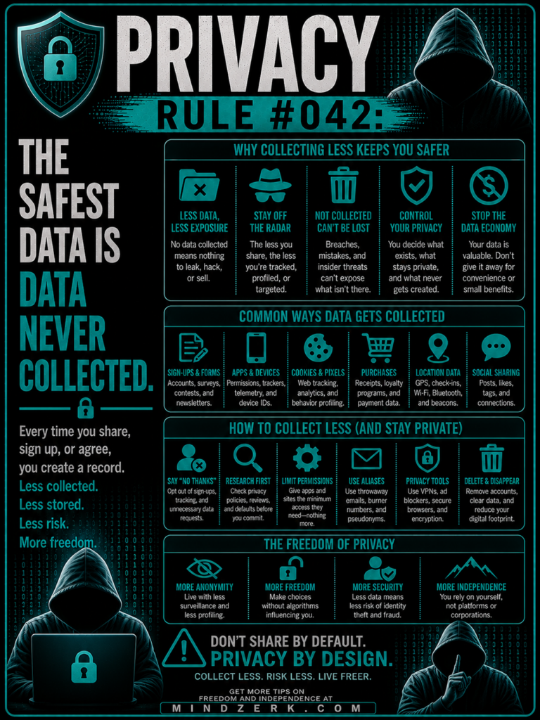 Privacy Rule #042: The Safest Data Is Data Never Collected