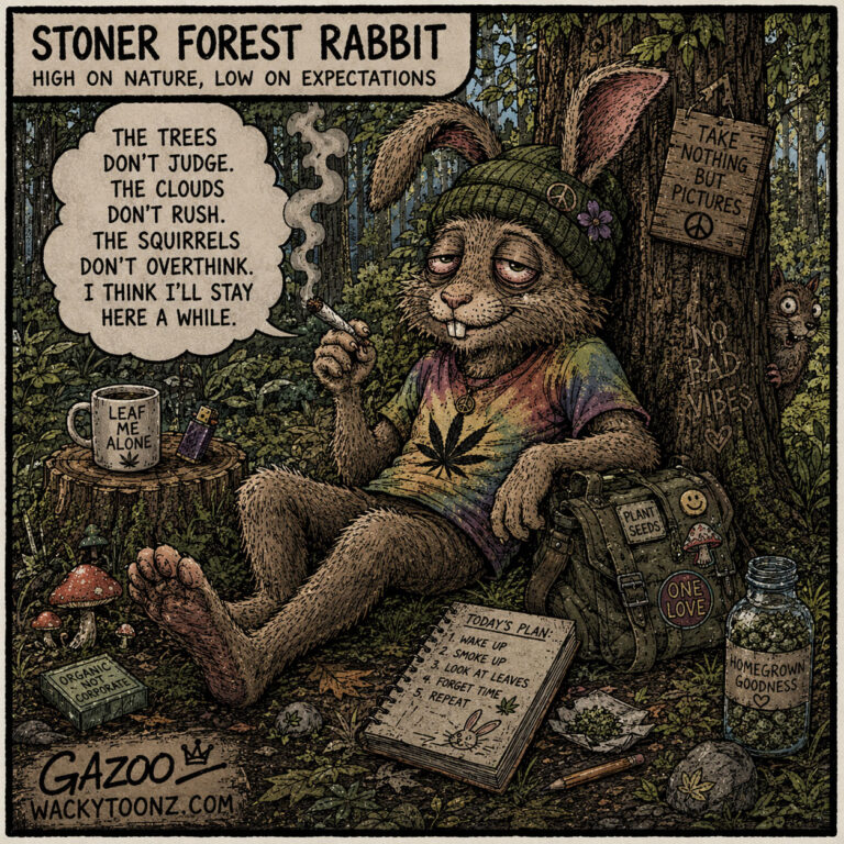 The Trees Don't Judge - Stoned Forest Rabbit