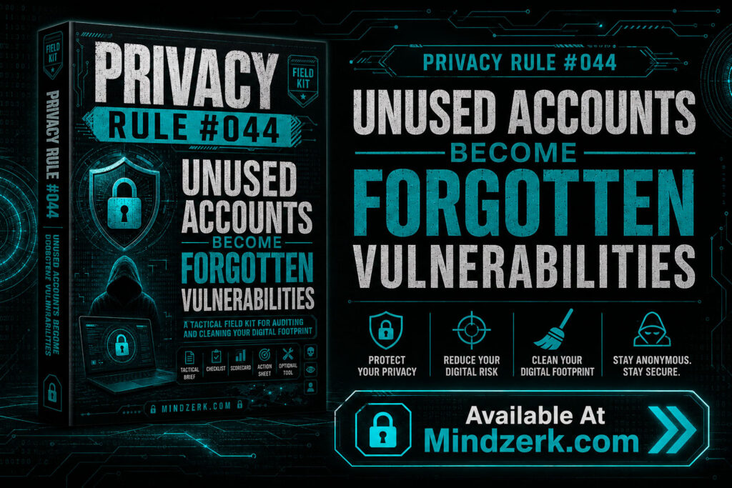 Privacy Rule #044: Unused Accounts Become Forgotten Vulnerabilities